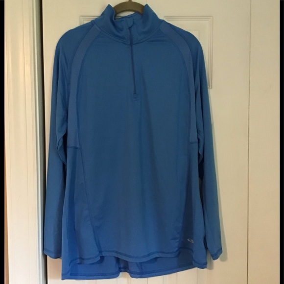 CHAMPION Blue long sleeve Lg athletic top - Picture 8 of 8
